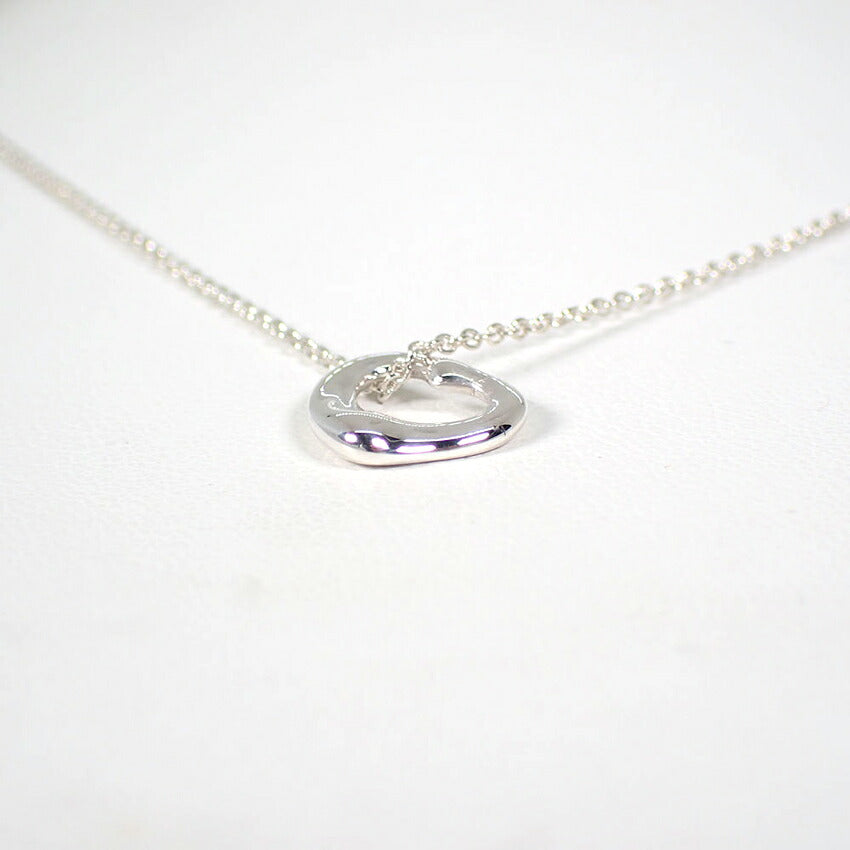 【中古】TIFFANY/ティファニー 925 オープンハート ペンダント/ネックレス/j279-2