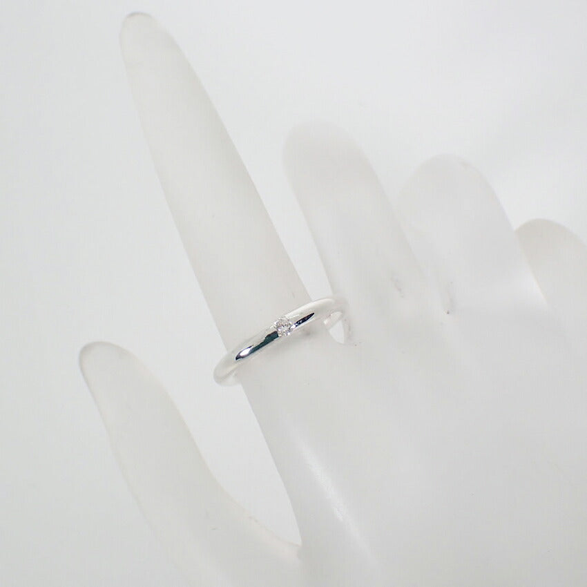 【中古】TIFFANY/ティファニー 925 ダイヤモンド スタッキングバンド リング /9号/j279-3