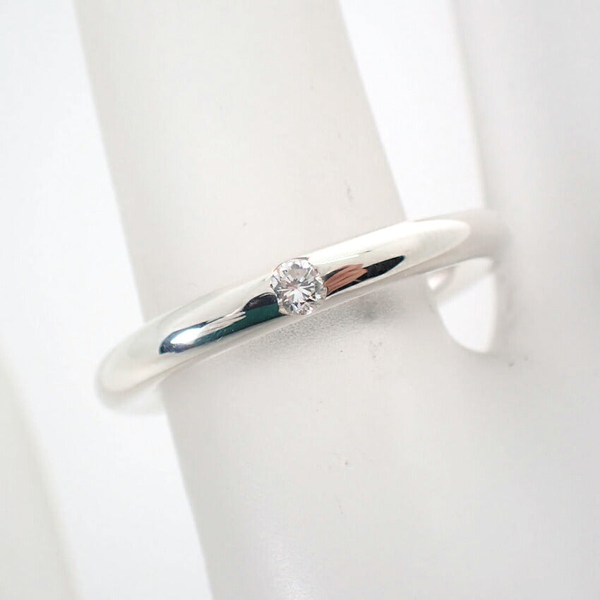 【中古】TIFFANY/ティファニー 925 ダイヤモンド スタッキングバンド リング /9号/j279-3