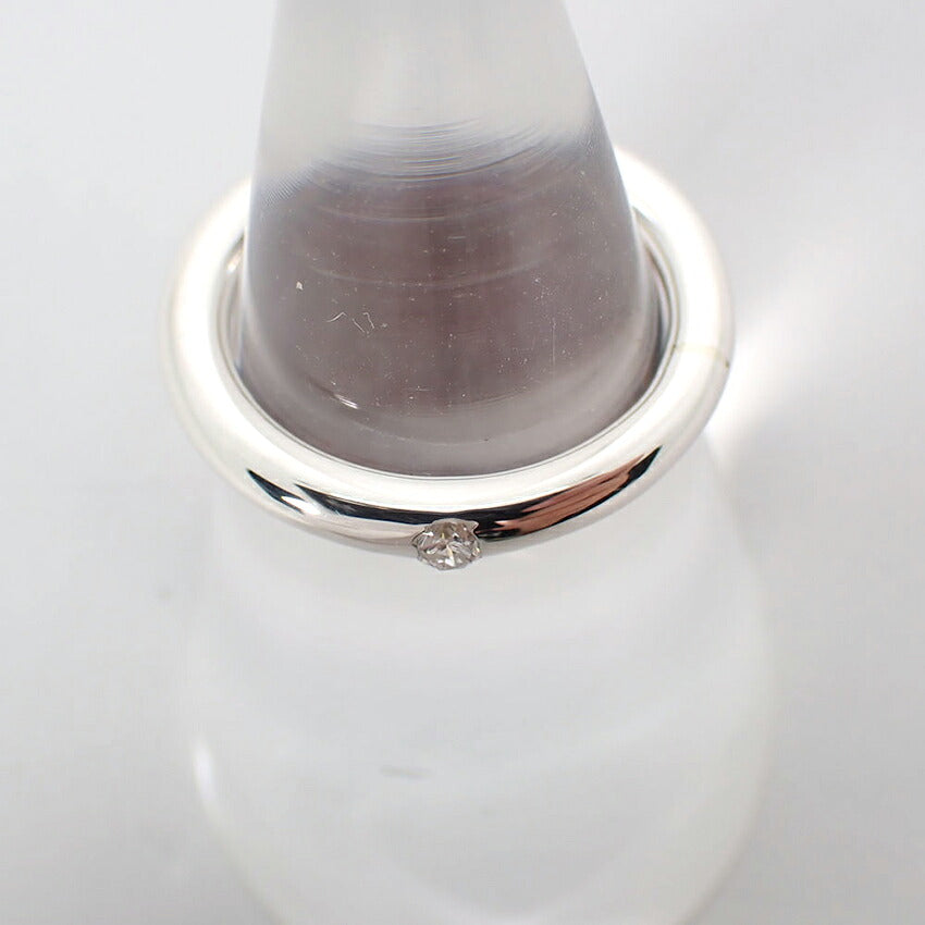 【中古】TIFFANY/ティファニー 925 ダイヤモンド スタッキングバンド リング /9号/j279-3
