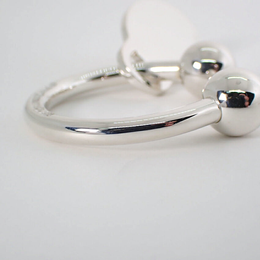 【中古】TIFFANY/ティファニー 925 オーバルタグ キーリング/j279-7