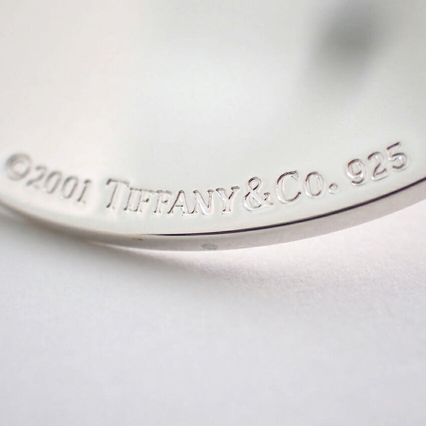 【中古】TIFFANY/ティファニー 925 オーバルタグ キーリング/j279-7