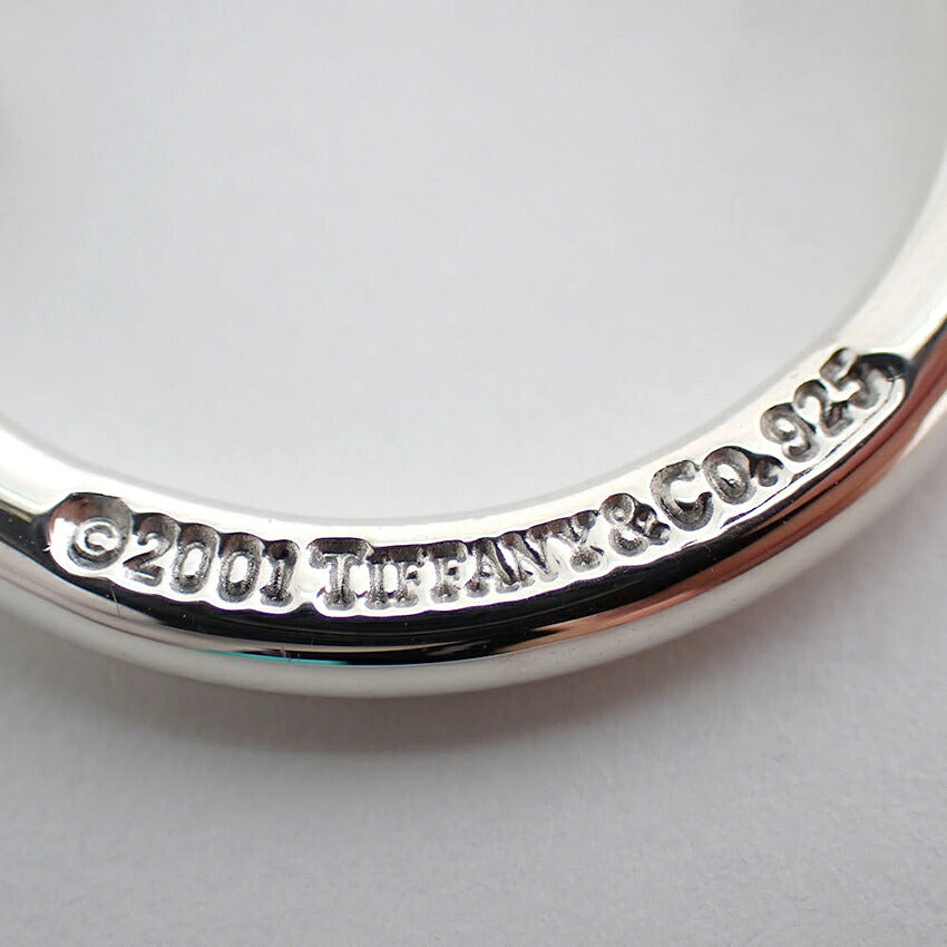 【中古】TIFFANY/ティファニー 925 オーバルタグ キーリング/j279-7