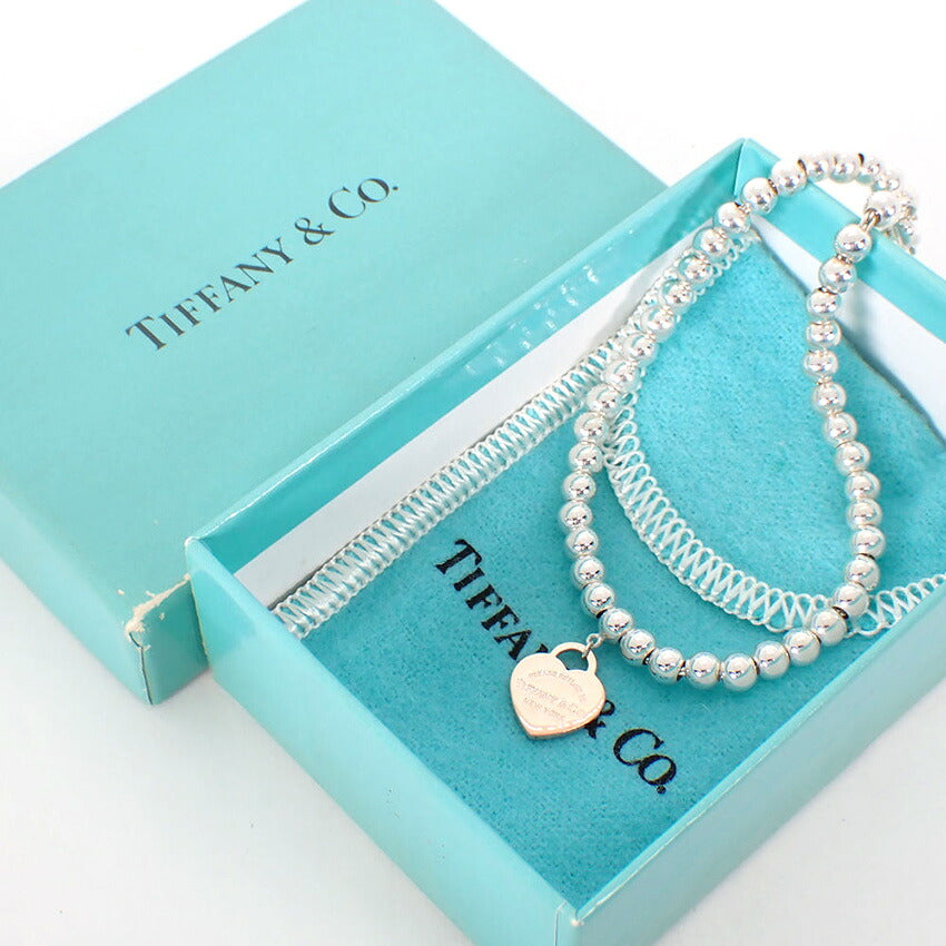 【中古】TIFFANY/ティファニー 925/メタル リターントゥハート ブレスレット/j279-8