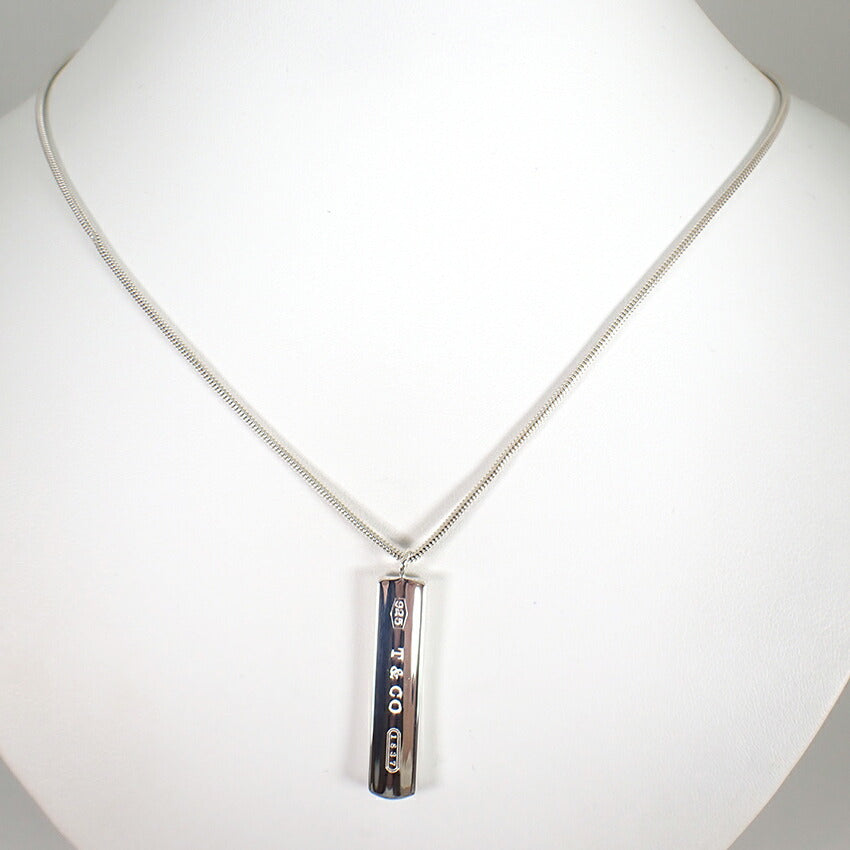 【中古】TIFFANY/ティファニー 925 1837 バー ペンダント/ネックレス/j28-33