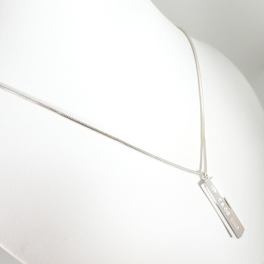 【中古】TIFFANY/ティファニー 925 1837 バー ペンダント/ネックレス/j28-33