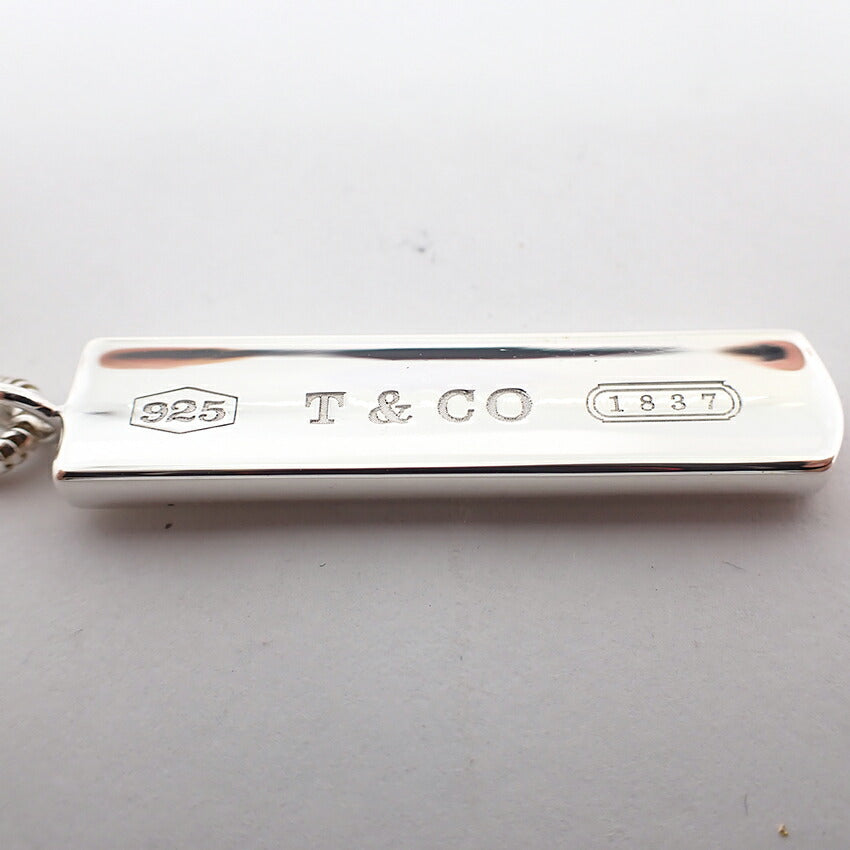 【中古】TIFFANY/ティファニー 925 1837 バー ペンダント/ネックレス/j28-33
