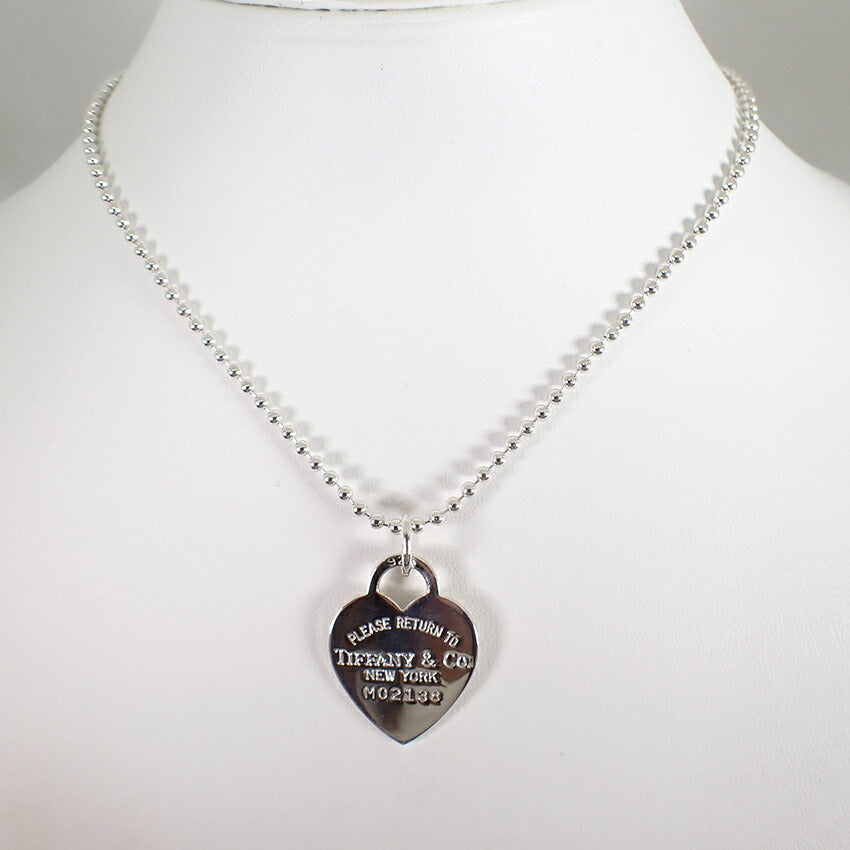 【中古】TIFFANY/ティファニー 925 リターントゥティファニー ハート ペンダント/ネックレス/j28-36
