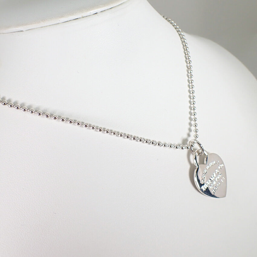 【中古】TIFFANY/ティファニー 925 リターントゥティファニー ハート ペンダント/ネックレス/j28-36