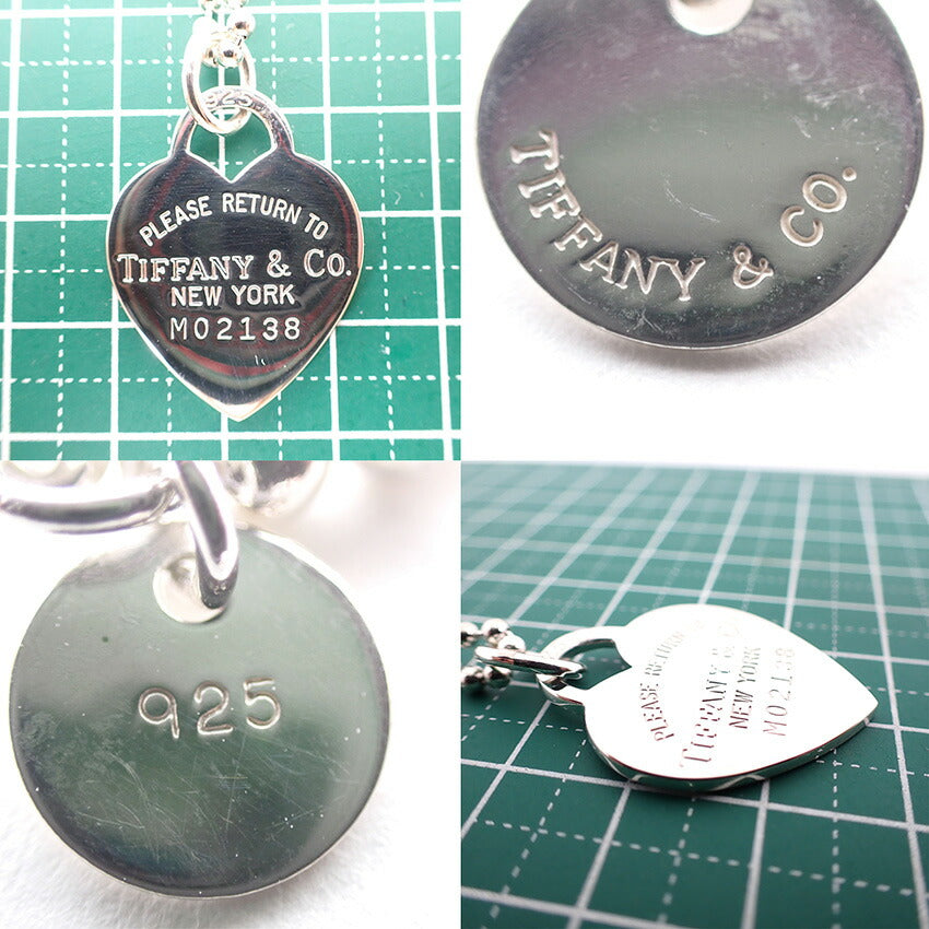 【中古】TIFFANY/ティファニー 925 リターントゥティファニー ハート ペンダント/ネックレス/j28-36