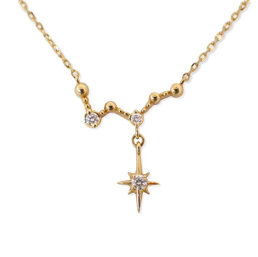 【中古】Star Jewelry/スタージュエリー K18 ダイヤモンド ネックレス/ペンダント/j280-10