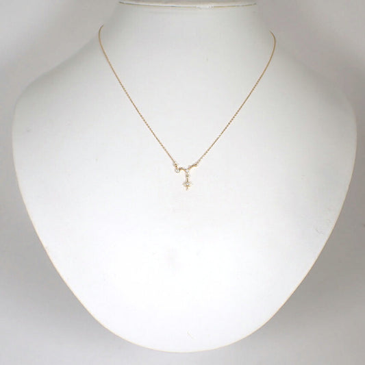【中古】Star Jewelry/スタージュエリー K18 ダイヤモンド ネックレス/ペンダント/j280-10