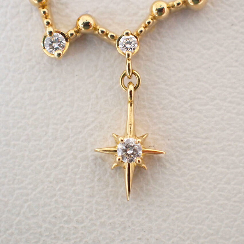 【中古】Star Jewelry/スタージュエリー K18 ダイヤモンド ネックレス/ペンダント/j280-10