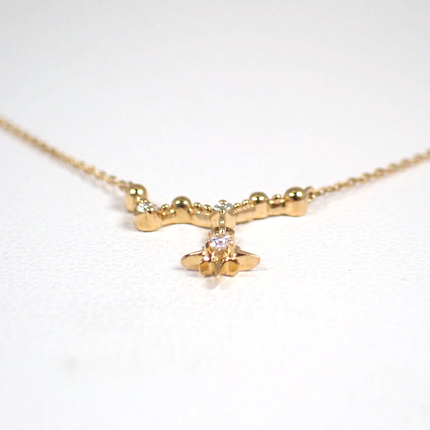 【中古】Star Jewelry/スタージュエリー K18 ダイヤモンド ネックレス/ペンダント/j280-10