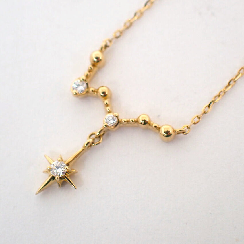 【中古】Star Jewelry/スタージュエリー K18 ダイヤモンド ネックレス/ペンダント/j280-10