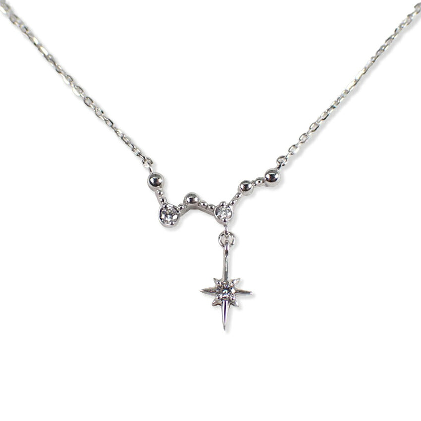 【中古】Star Jewelry/スタージュエリー K18WG ダイヤモンド ネックレス/ペンダント/j280-7