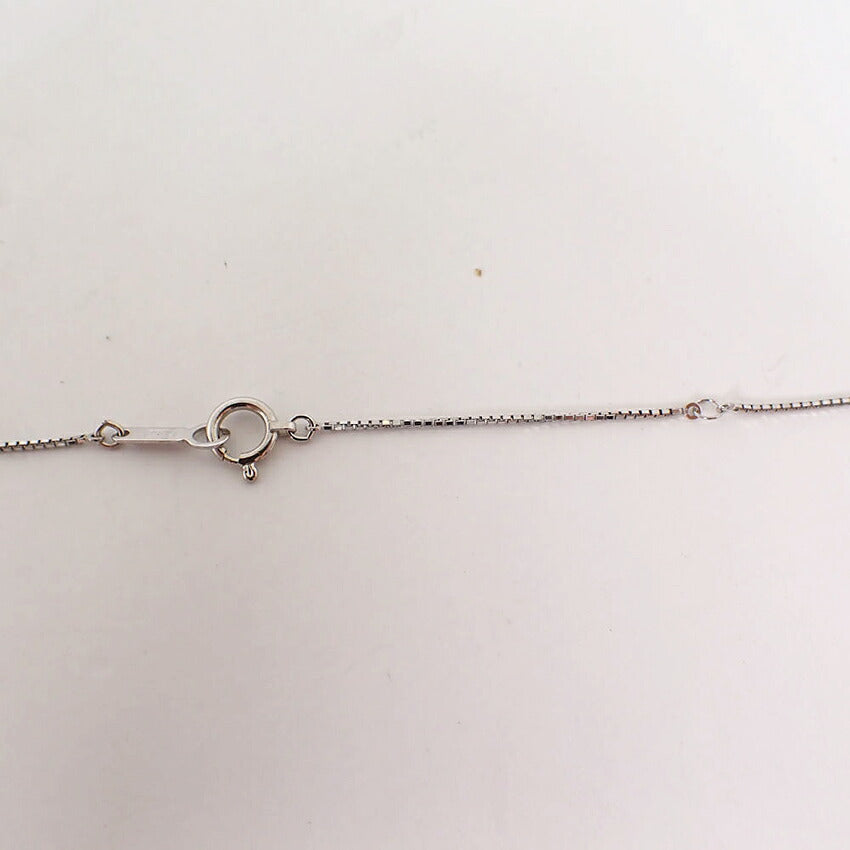 【中古】TASAKI/タサキ K14WG ダイヤ/0.09ct ペンダント/ネックレス/j281-3