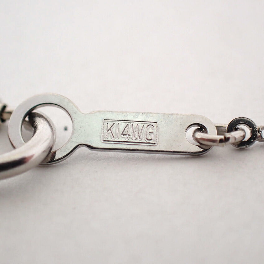 【中古】TASAKI/タサキ K14WG ダイヤ/0.09ct ペンダント/ネックレス/j281-3