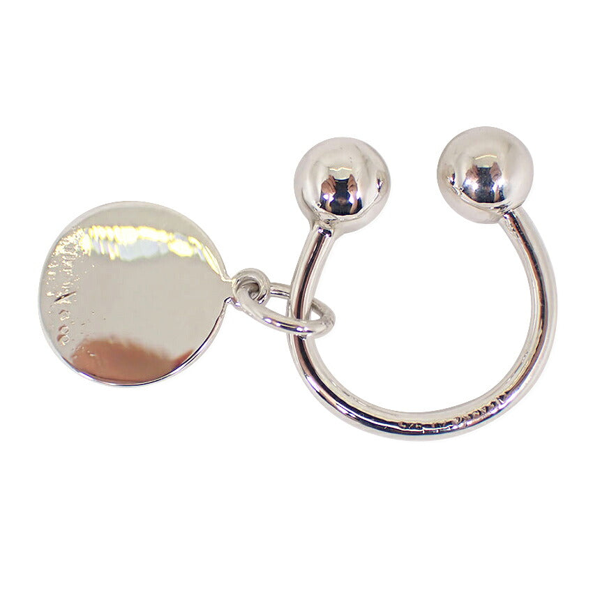 【中古】TIFFANY/ティファニー 925 ラウンドタグ付き キーリング/j281-6