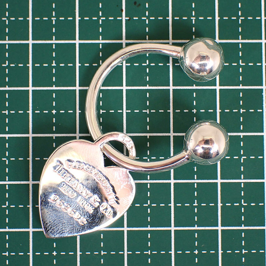 【中古】TIFFANY/ティファニー 925 リターントゥハートタグ キーリング/j281-7