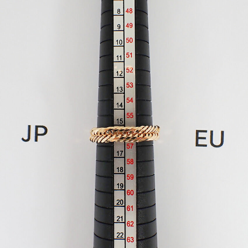 【中古】K18 喜平 リング /15号/j282-5