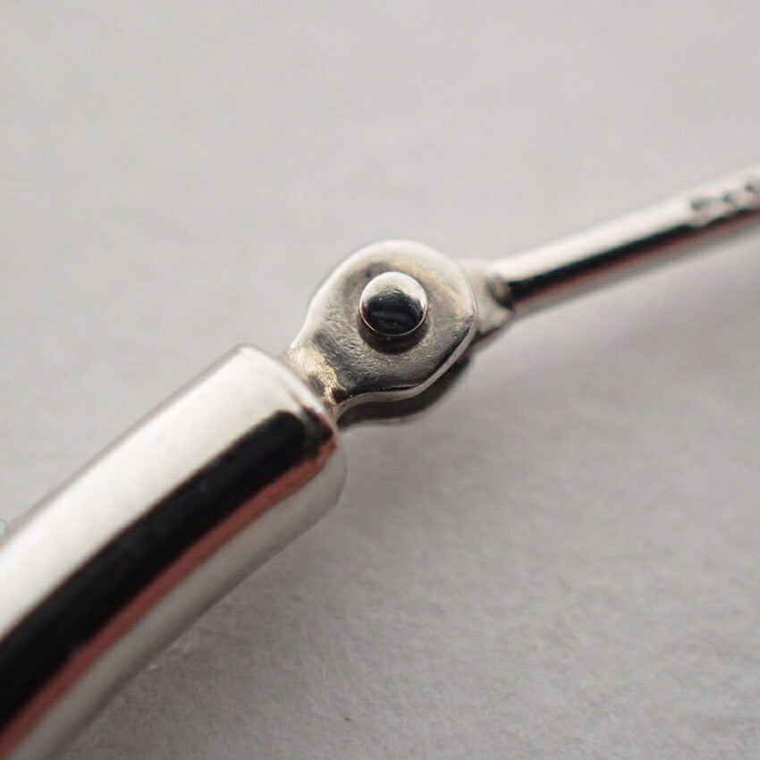 【中古】Pt900 フープ 39.5mm ピアス/j282-6