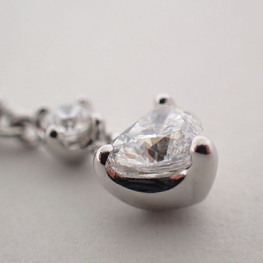 【中古】MIKIMOTO/ミキモト K18 /ダイヤモンド 3P ネックレス/j282-7