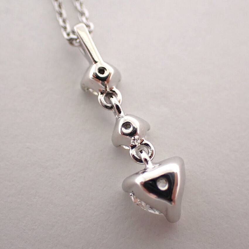 【中古】MIKIMOTO/ミキモト K18 /ダイヤモンド 3P ネックレス/j282-7