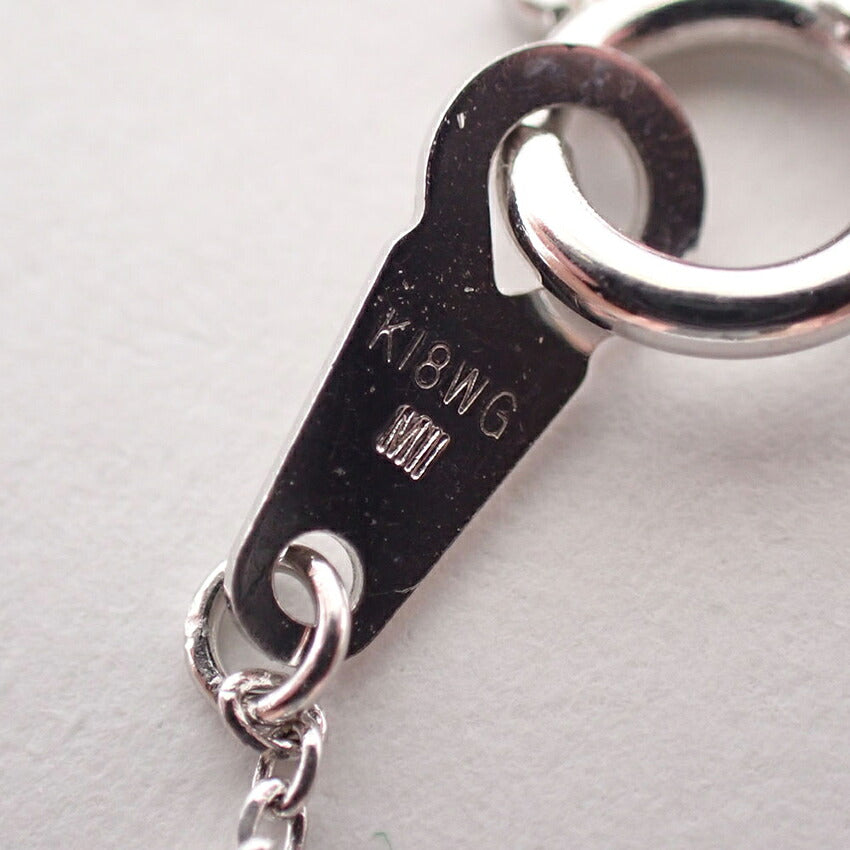 【中古】MIKIMOTO/ミキモト K18 /ダイヤモンド 3P ネックレス/j282-7