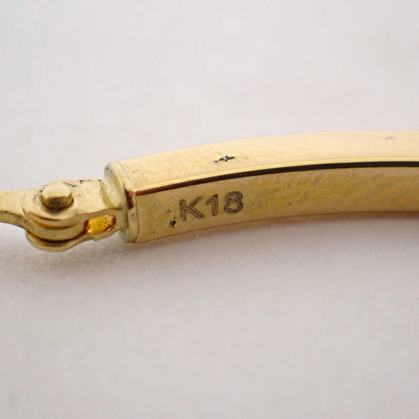 【中古】K18 フープ 44.2mm ピアス/j282-8