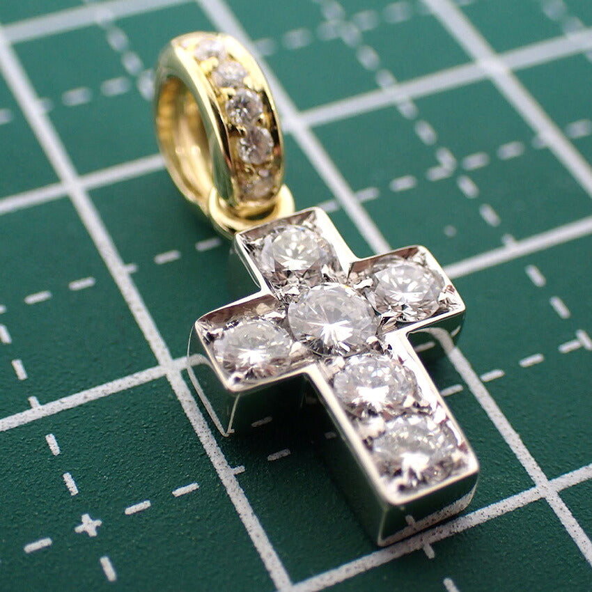 【中古】Ponte Vecchio/ポンテヴェキオ 750 ダイヤモンド ペンダントトップ/j282-9