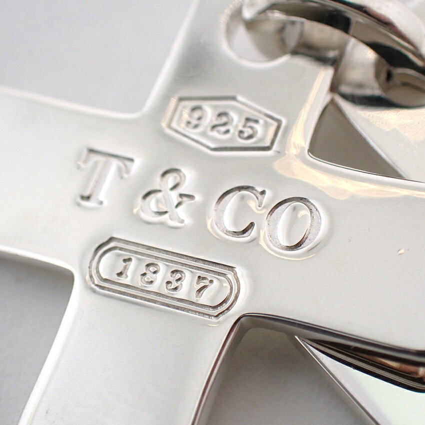 【中古】TIFFANY/ティファニー 925 1837 ダブルクロス ペンダントトップ/j283-10