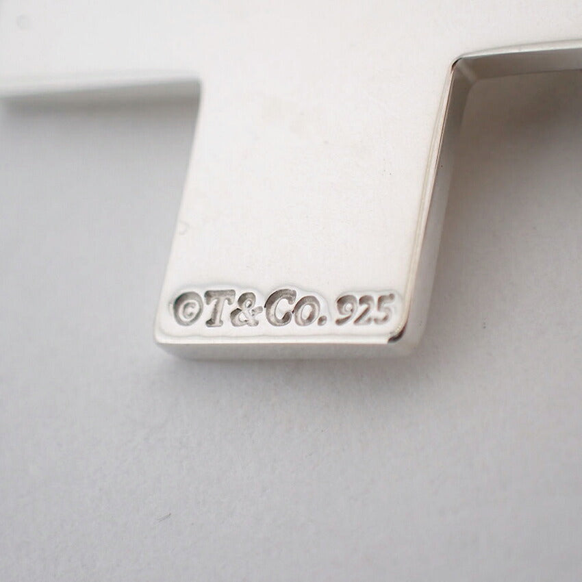 【中古】TIFFANY/ティファニー 925 1837 ダブルクロス ペンダントトップ/j283-10
