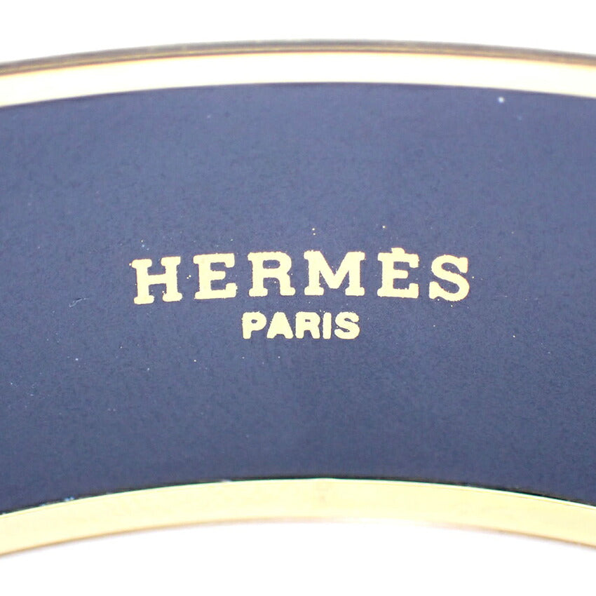 【中古】HERMES/エルメス エマイユ GM ホース バングル/j283-4