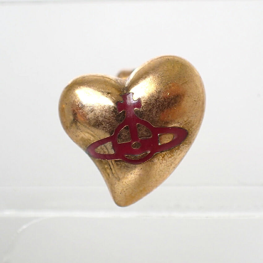 【中古】Vivienne Westwood/ヴィヴィアンウエストウッド オーブ ハート ゴールド ピアス/j283-7