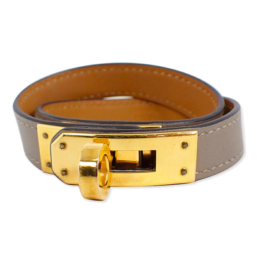【中古】HERMES/エルメス ケリー ドゥブルトゥール ブレスレット/j283-9