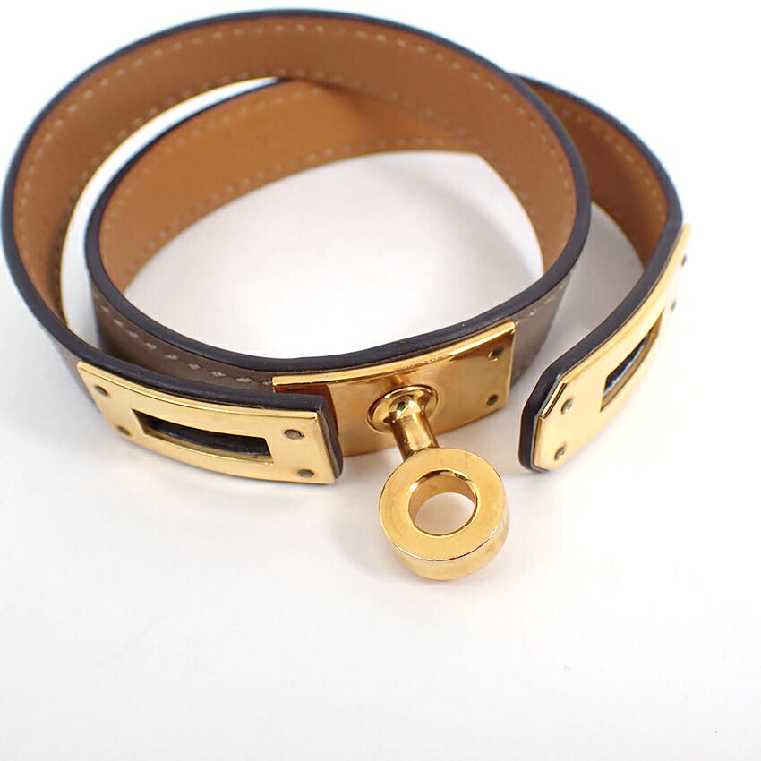 【中古】HERMES/エルメス ケリー ドゥブルトゥール ブレスレット/j283-9