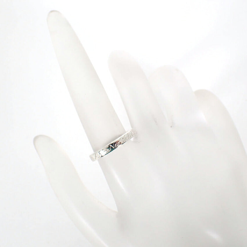【中古】TIFFANY/ティファニー 925 ノーツ ナロー リング /10号/j285-3