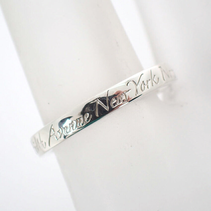 【中古】TIFFANY/ティファニー 925 ノーツ ナロー リング /10号/j285-3