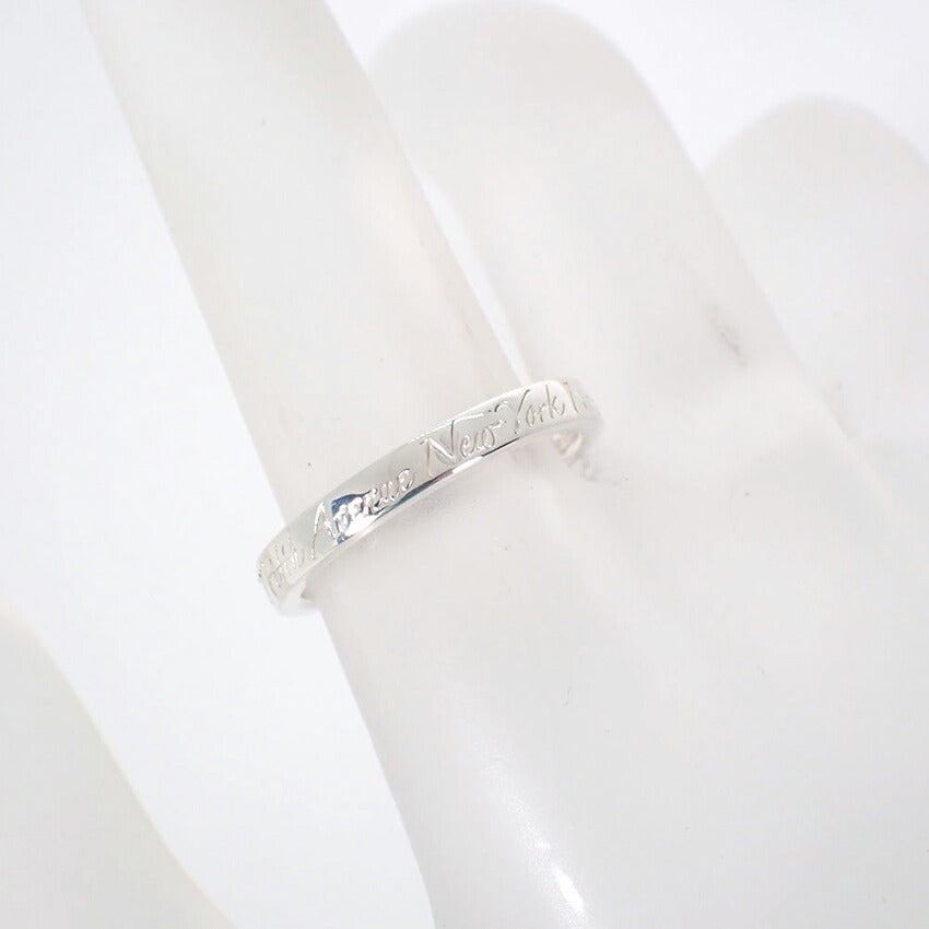 【中古】TIFFANY/ティファニー 925 ノーツ ナロー リング /10号/j285-3
