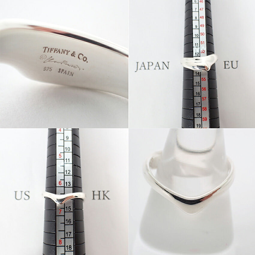 【中古】TIFFANY/ティファニー/925/カーブドウェーブ/リング/12号/j285-4