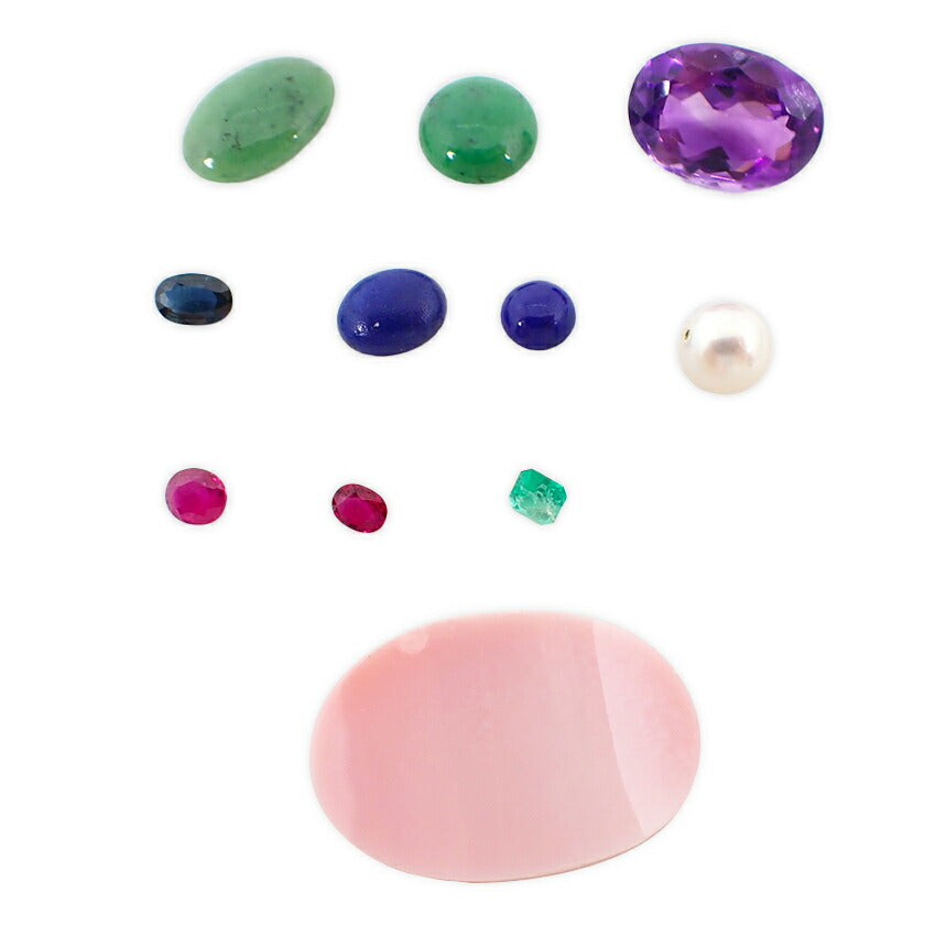 【中古】アメジスト、グリーンガーネット、サファイア、ルビーなど ルース/j29-1