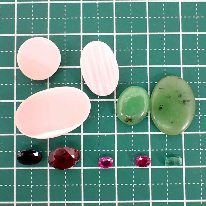 【中古】グリーンガーネット、ガーネット、サファイア、ルビーなど ルース/j29-6