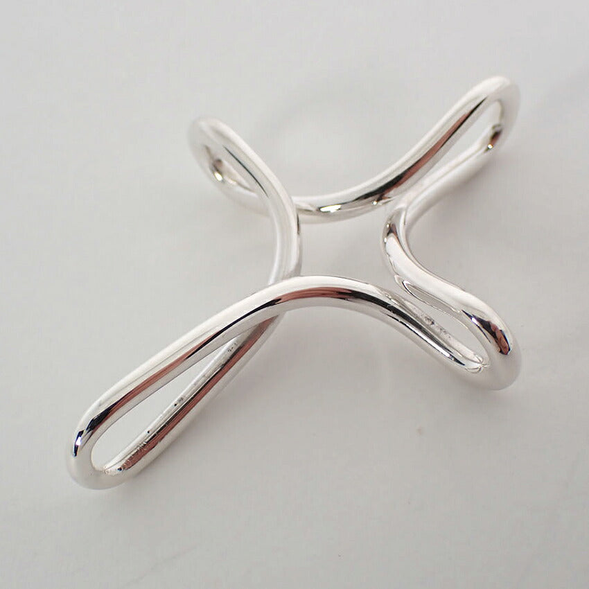 【中古】TIFFANY/ティファニー 925 オープンクロス インフィニティ ペンダントトップ/j292-4