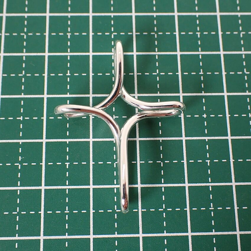 【中古】TIFFANY/ティファニー 925 オープンクロス インフィニティ ペンダントトップ/j292-4