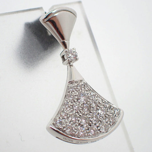 【中古】BVLGARI/ブルガリ/ディーヴァ ドリーム /Au750WG/ダイヤモンド/ピアス/（片方）/j294-2