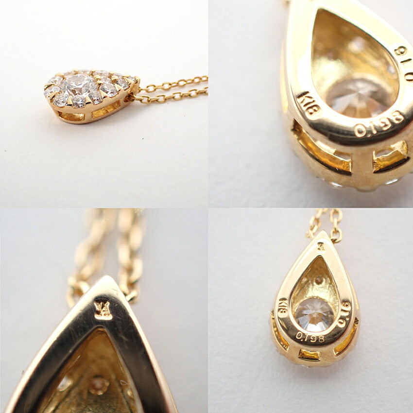 【中古】VENDOME/ヴァンドーム K18 ダイヤモンド ペンダント/ネックレス/j295-2