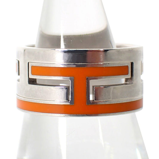 【中古】HERMES/エルメス 925カージュアッシュ オレンジ リング /12号/j298-6