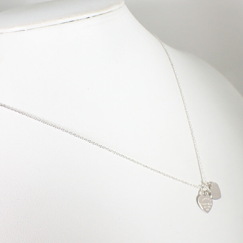 【中古】TIFFANY/ティファニー 925 リターントゥティファニー ダブルハートタグ ペンダント/j30-26