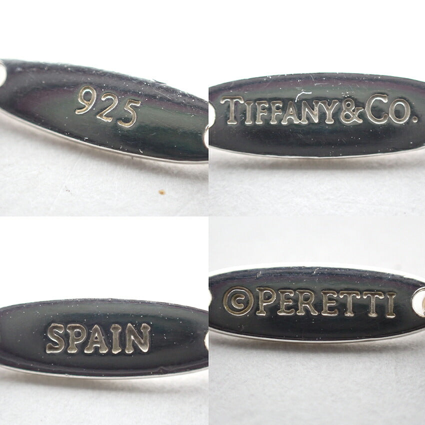 【中古】TIFFANY/ティファニー 925 オープンハート ペンダント/ネックレス/j30-28